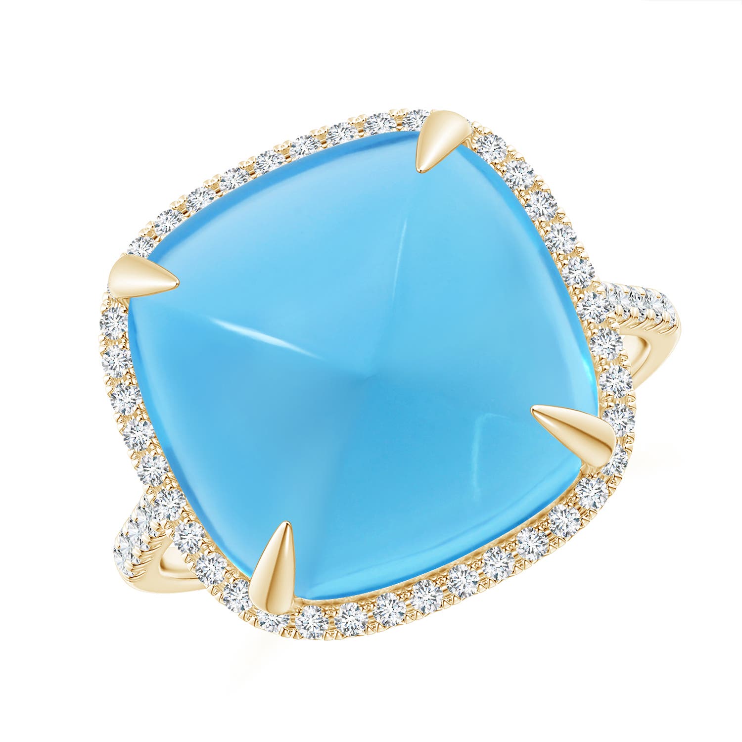 AA - Swiss Blue Topaz / 14.46 CT / 14 KT Yellow Gold