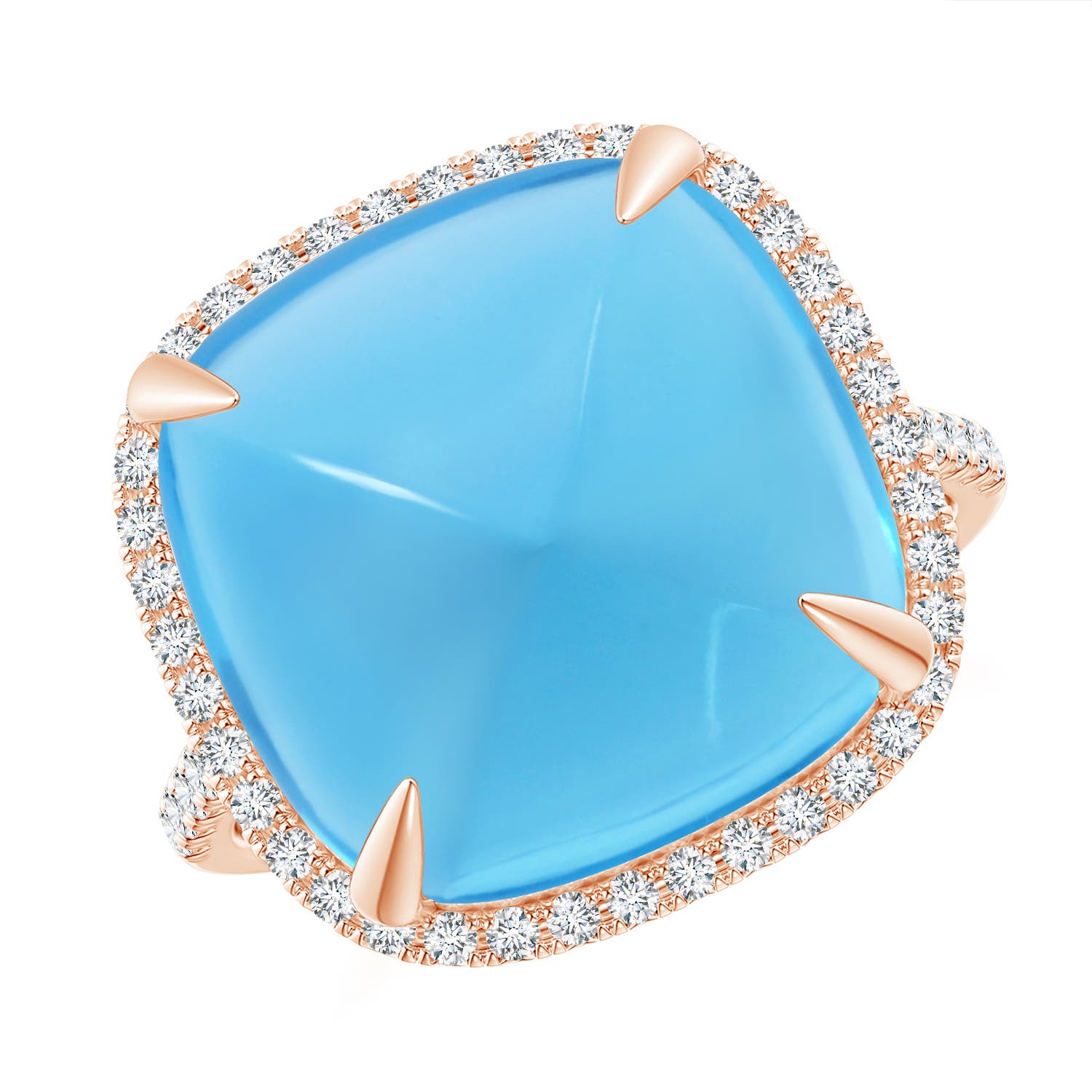 AA - Swiss Blue Topaz / 15.41 CT / 14 KT Rose Gold