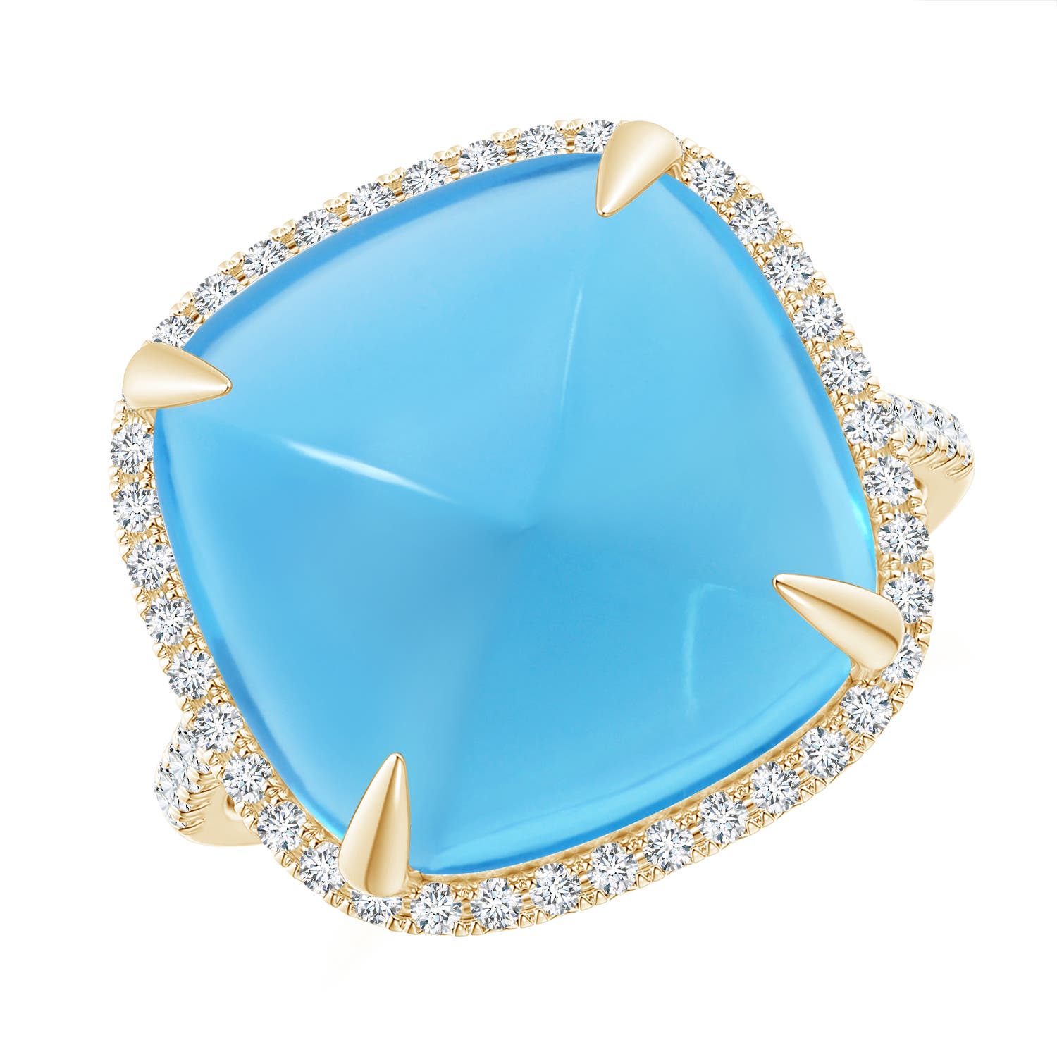 AA - Swiss Blue Topaz / 15.41 CT / 14 KT Yellow Gold