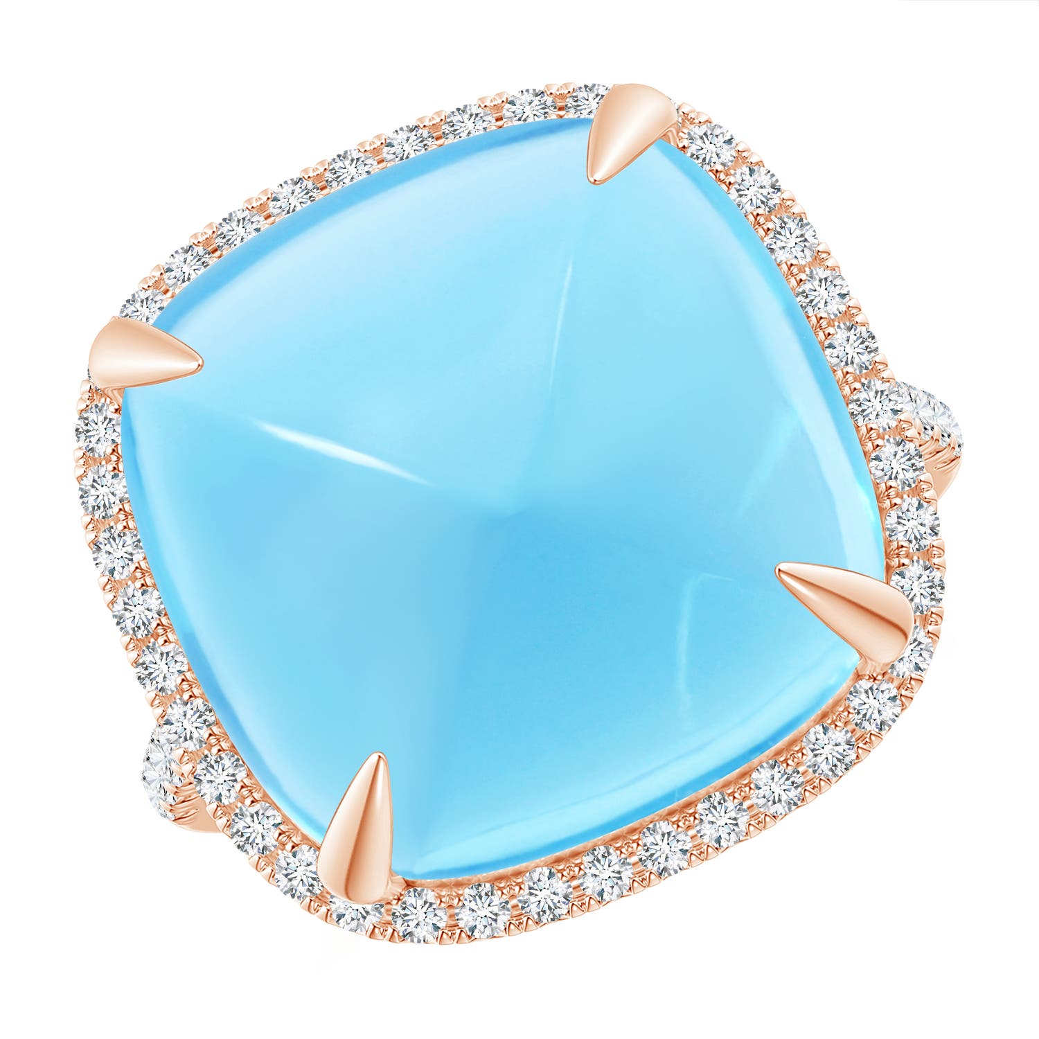 A - Swiss Blue Topaz / 19.02 CT / 14 KT Rose Gold