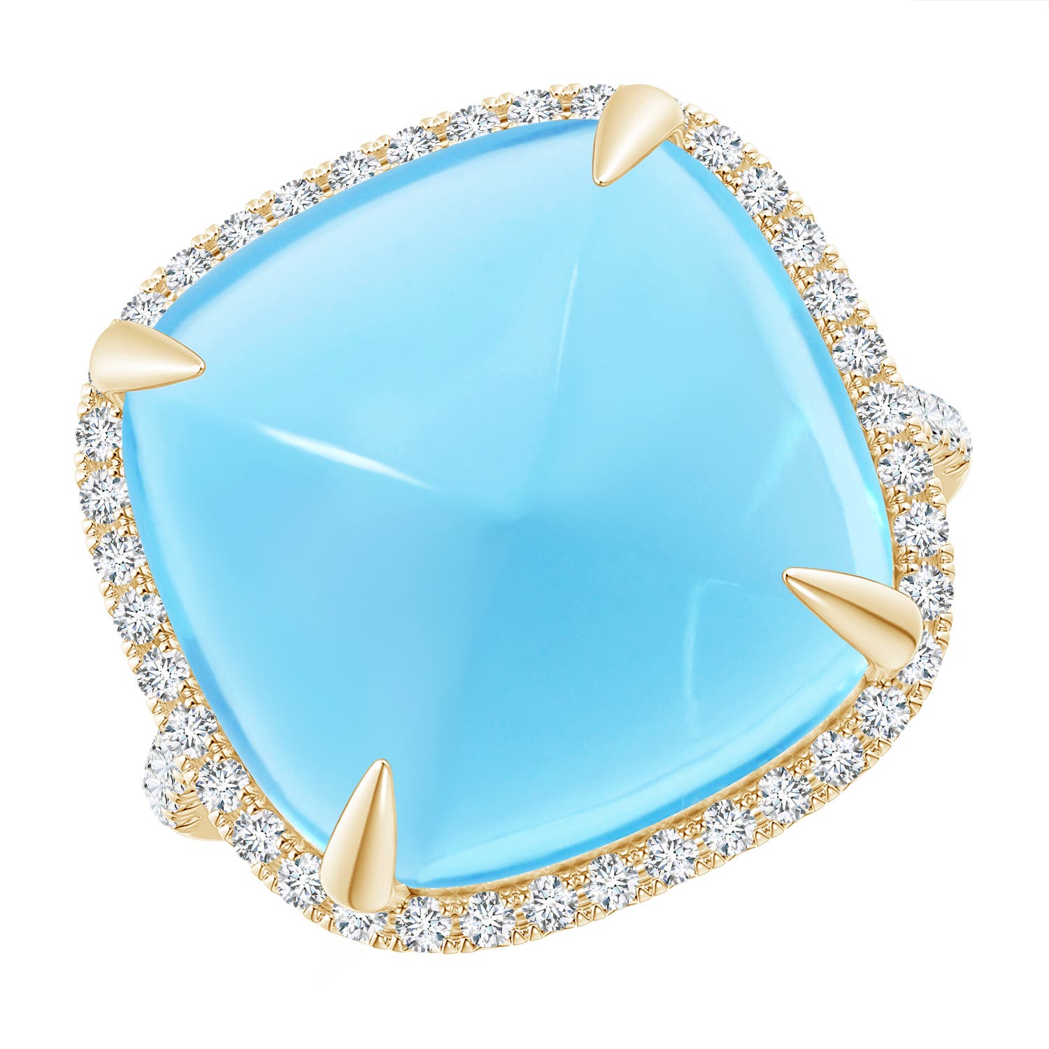 A - Swiss Blue Topaz / 19.02 CT / 14 KT Yellow Gold