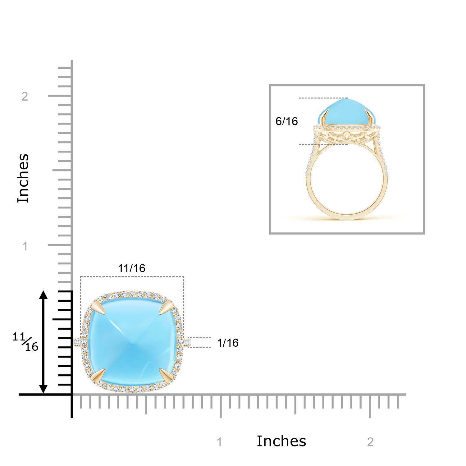 A - Swiss Blue Topaz / 19.02 CT / 14 KT Yellow Gold