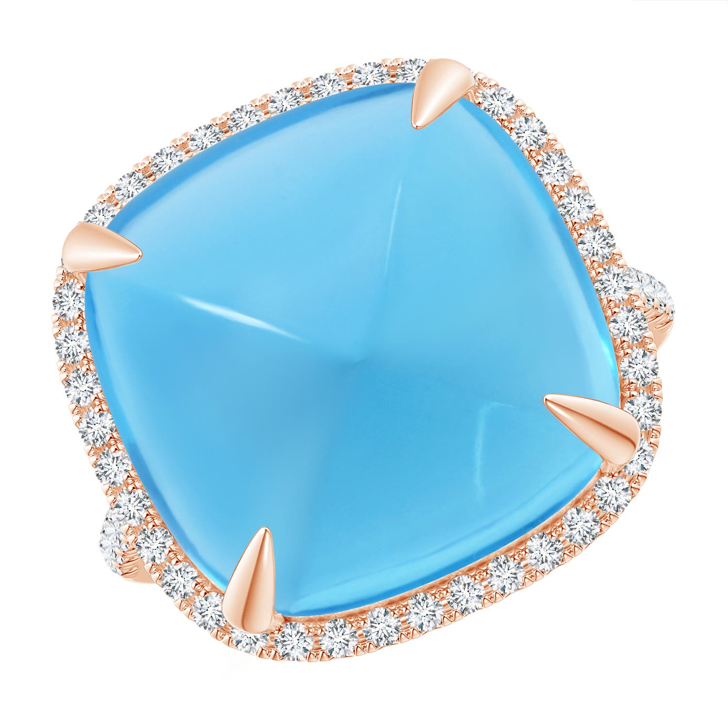 AA - Swiss Blue Topaz / 19.02 CT / 14 KT Rose Gold