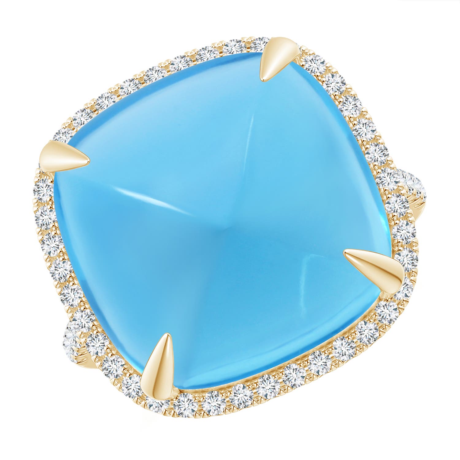 AA - Swiss Blue Topaz / 19.02 CT / 14 KT Yellow Gold