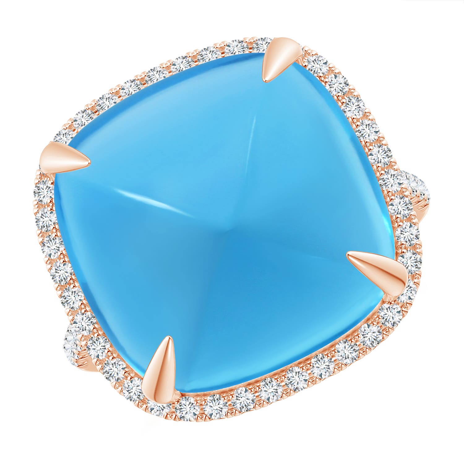 AAA - Swiss Blue Topaz / 19.02 CT / 14 KT Rose Gold