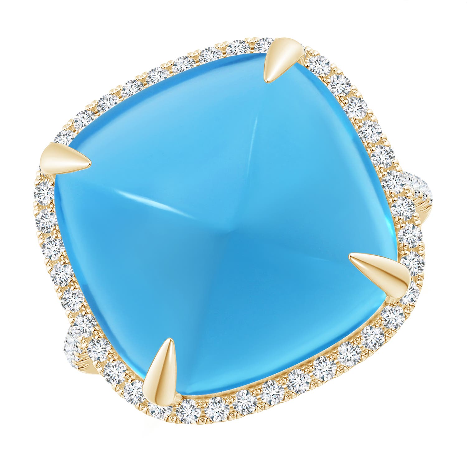 AAA - Swiss Blue Topaz / 19.02 CT / 14 KT Yellow Gold