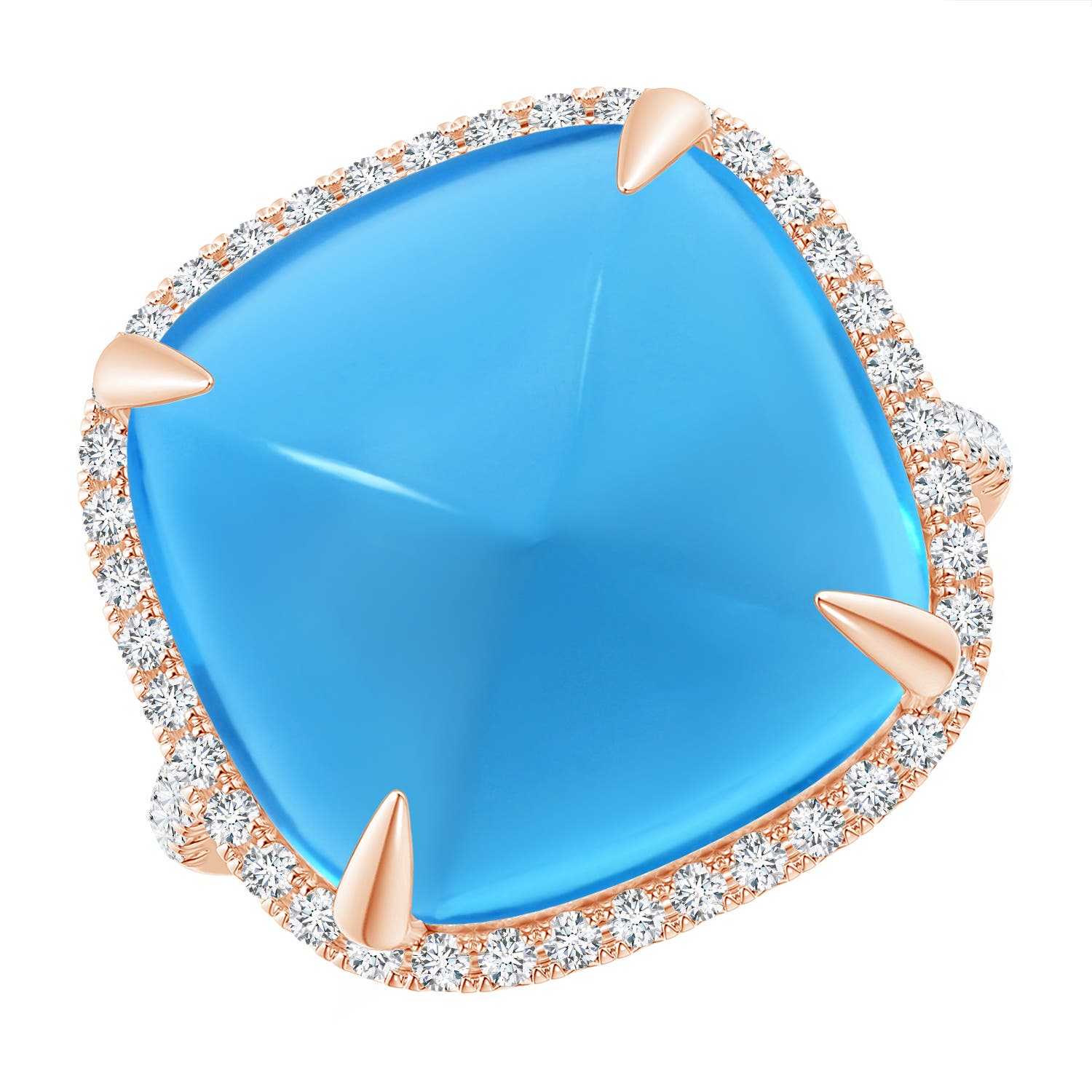 AAAA - Swiss Blue Topaz / 19.02 CT / 14 KT Rose Gold