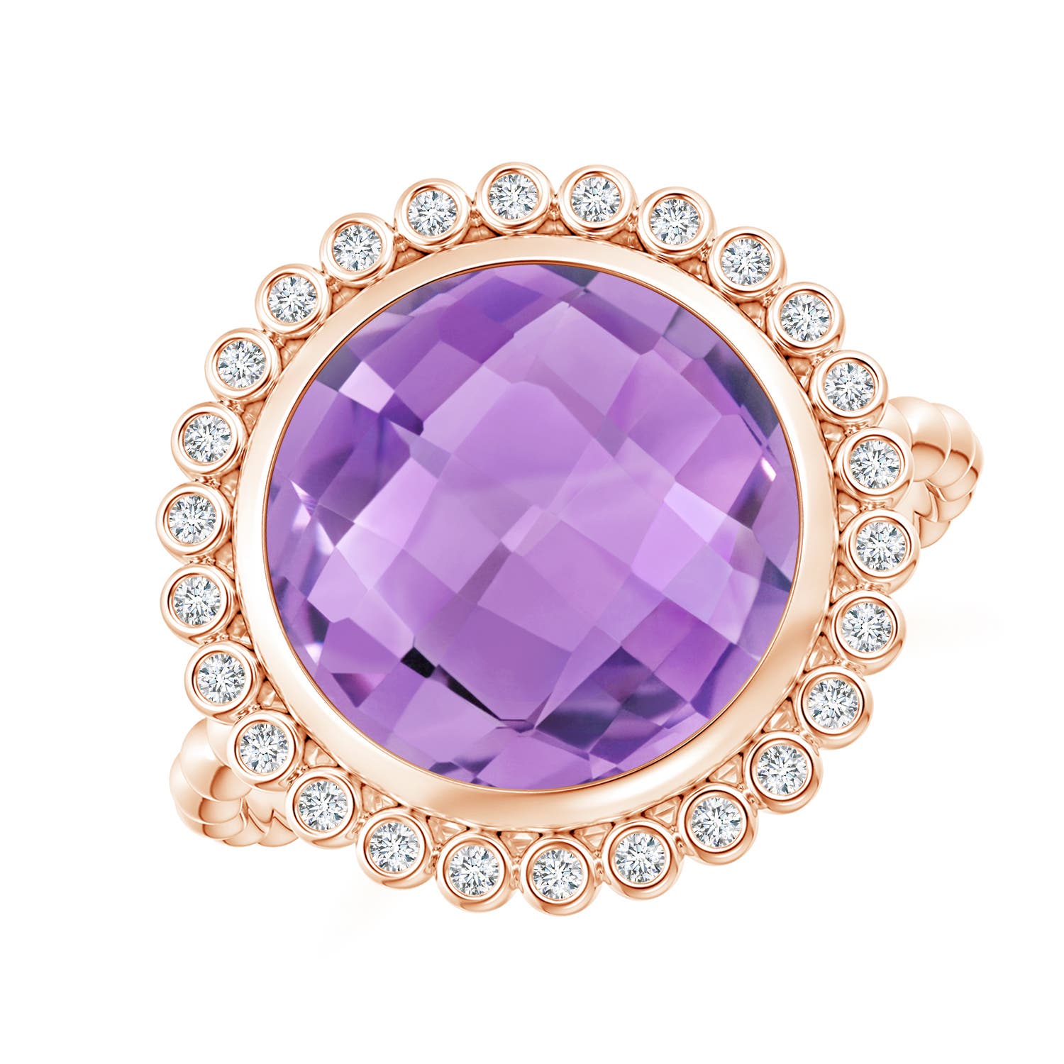 A - Amethyst / 5.01 CT / 14 KT Rose Gold