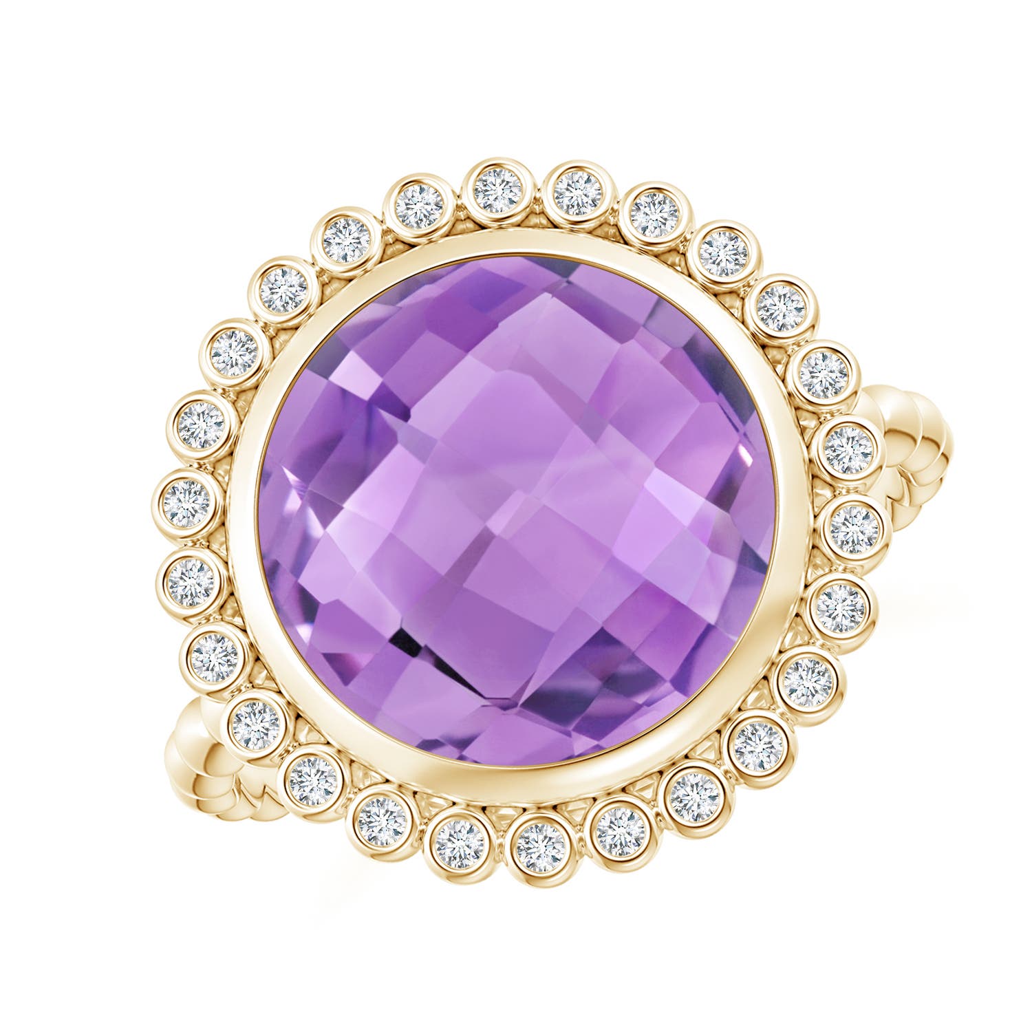 A - Amethyst / 5.01 CT / 14 KT Yellow Gold