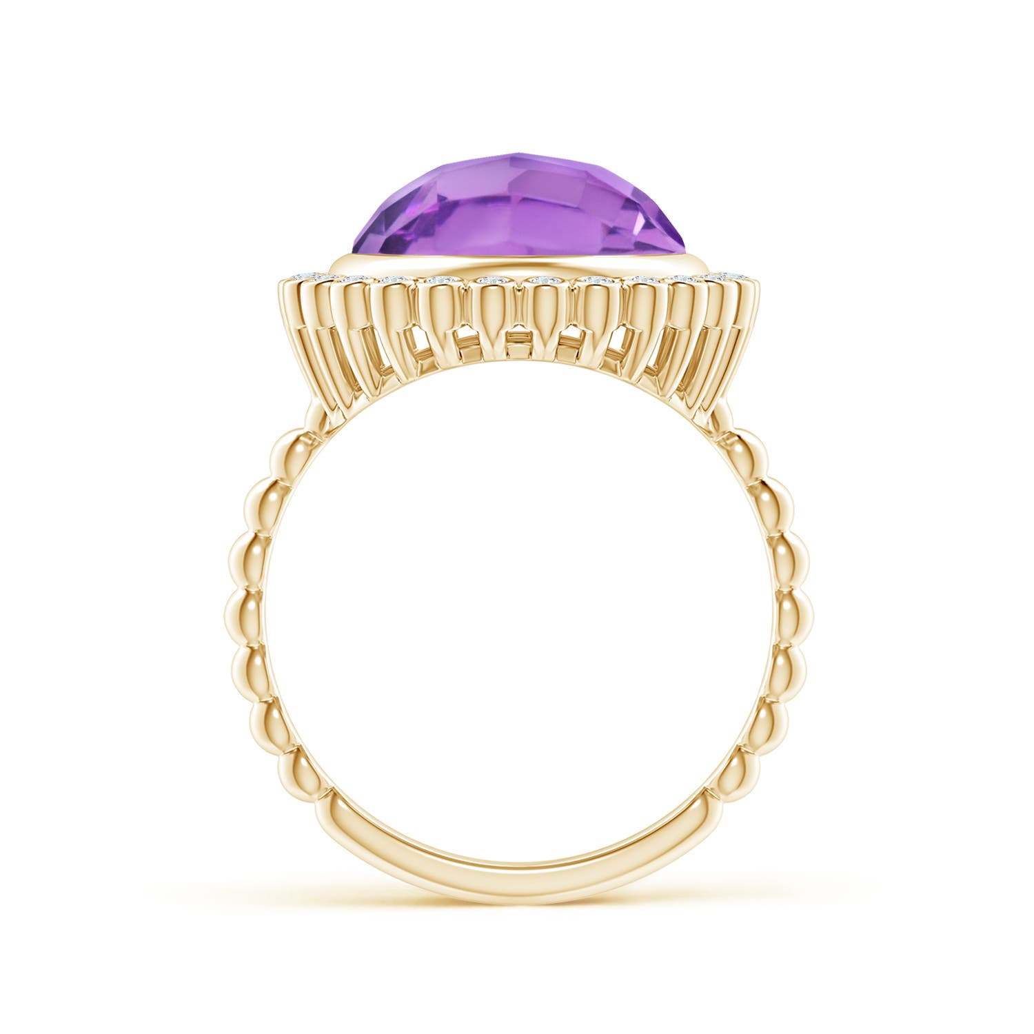 A - Amethyst / 5.01 CT / 14 KT Yellow Gold