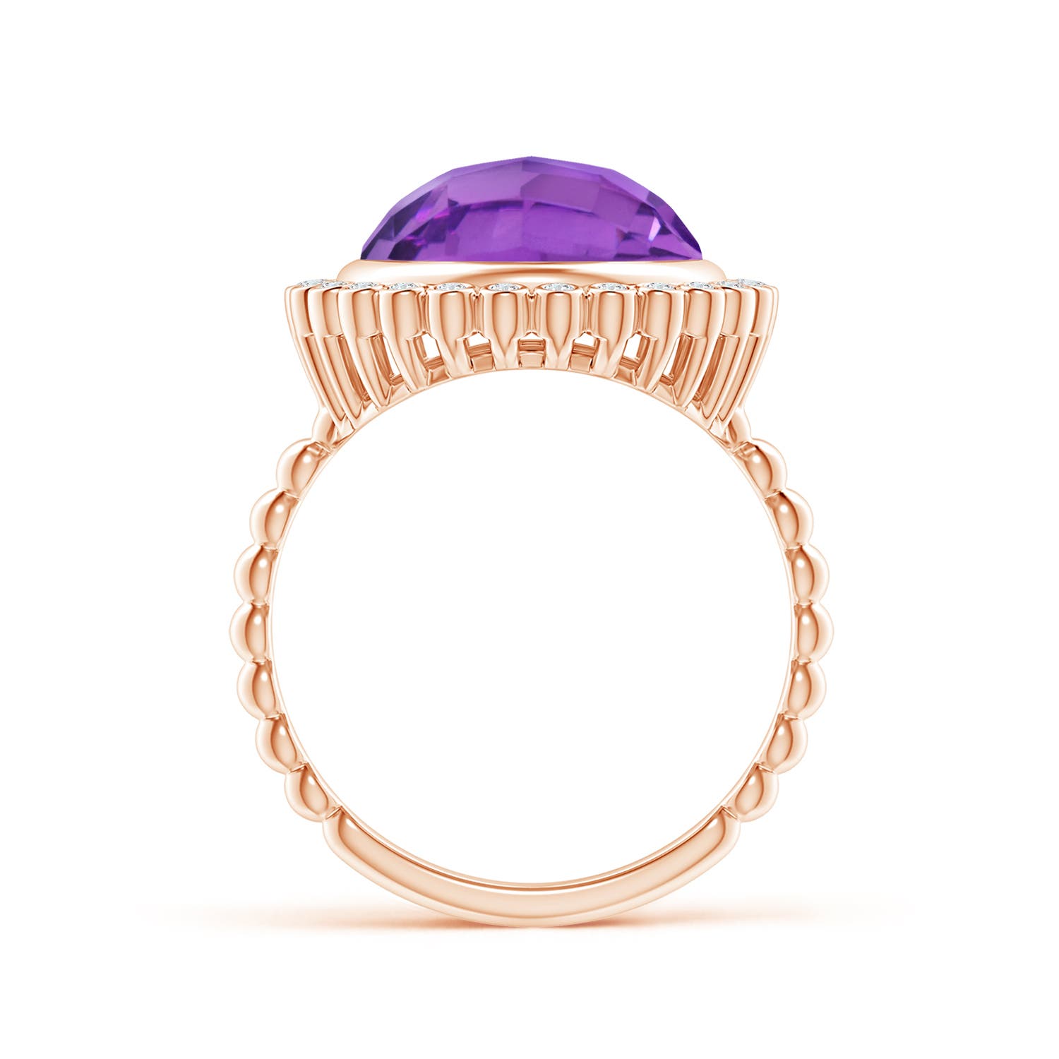 AA - Amethyst / 5.01 CT / 14 KT Rose Gold