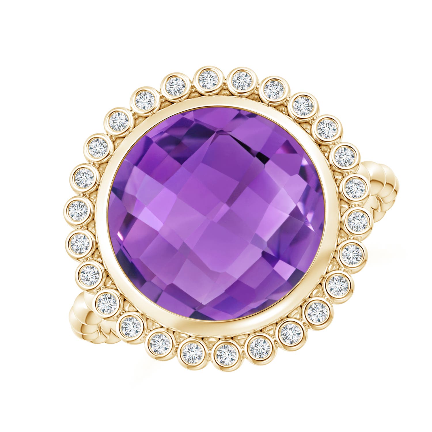 AA - Amethyst / 5.01 CT / 14 KT Yellow Gold