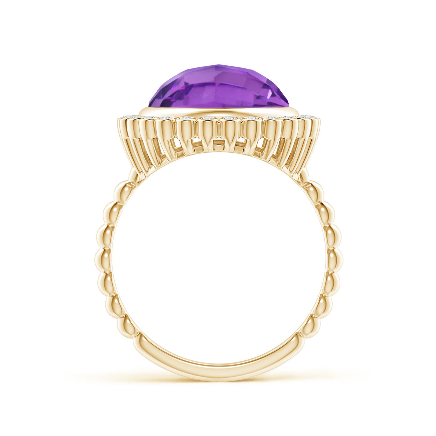 AA - Amethyst / 5.01 CT / 14 KT Yellow Gold