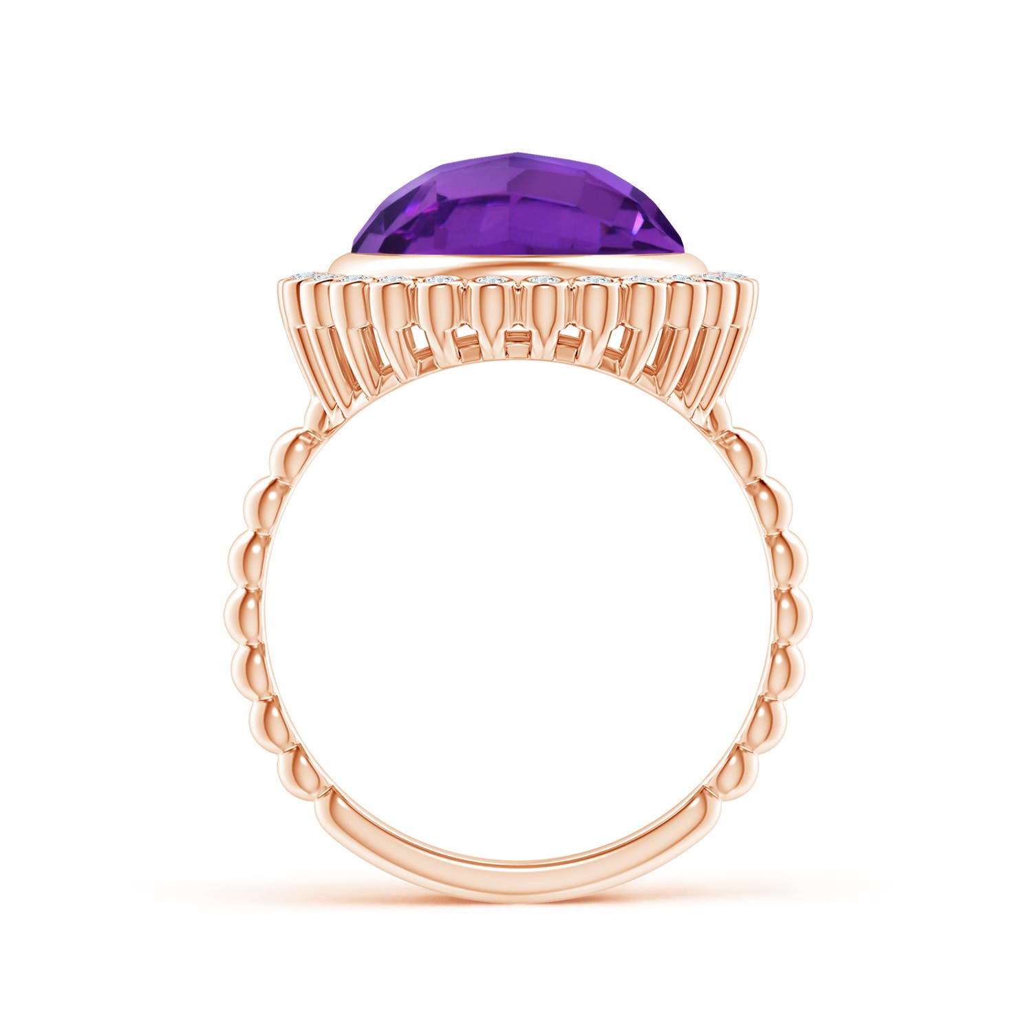 AAA - Amethyst / 5.01 CT / 14 KT Rose Gold