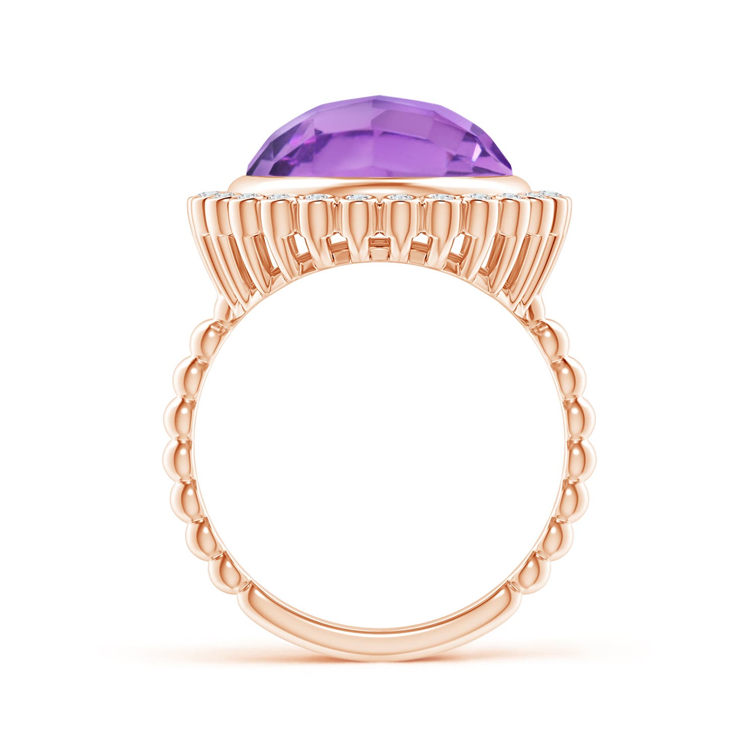 A - Amethyst / 5.71 CT / 14 KT Rose Gold