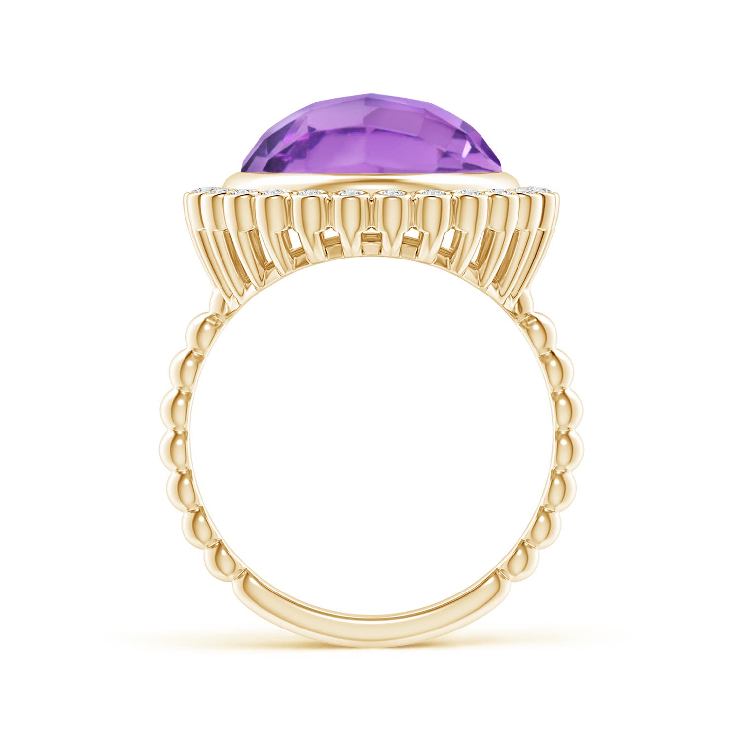 A - Amethyst / 5.71 CT / 14 KT Yellow Gold