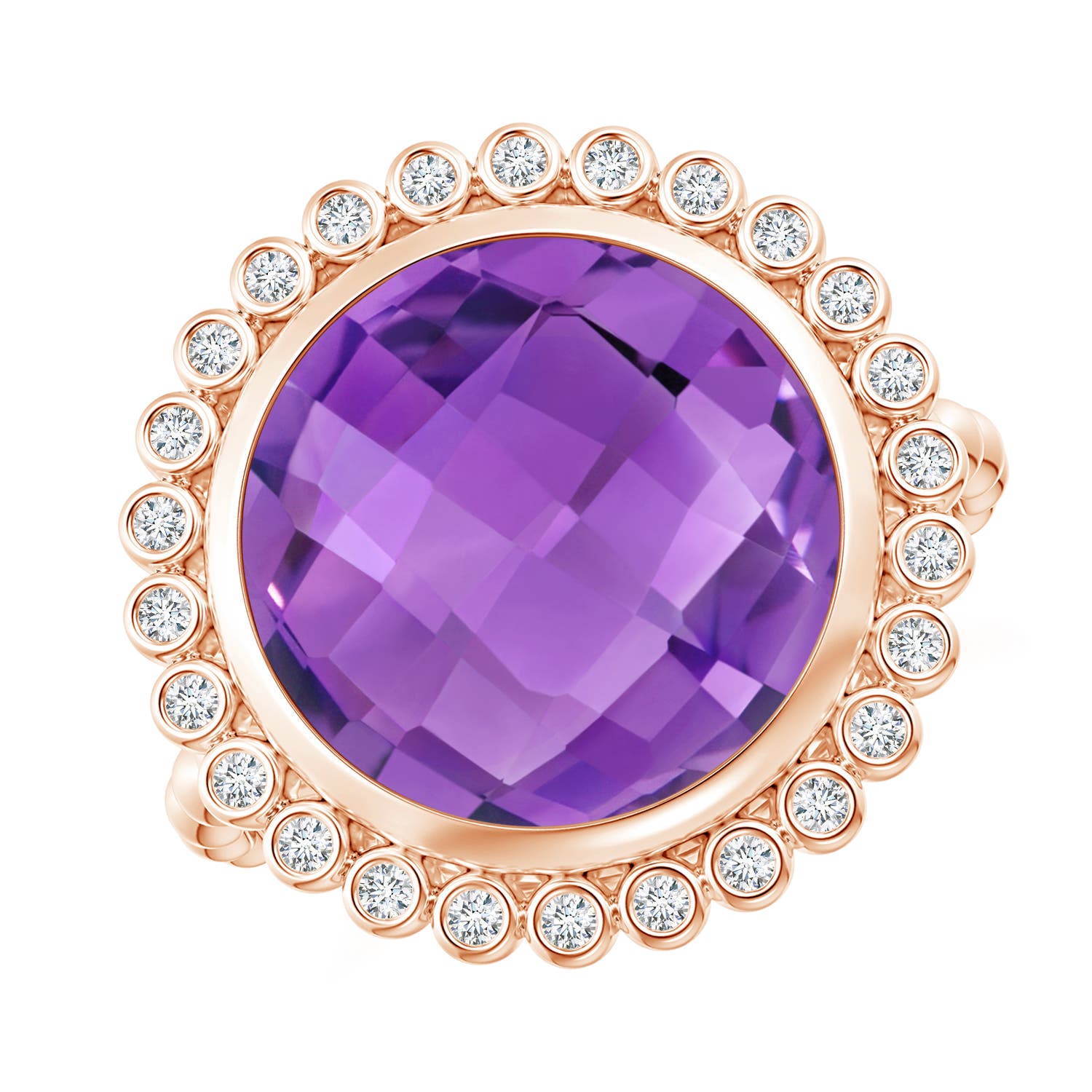 AA - Amethyst / 5.71 CT / 14 KT Rose Gold