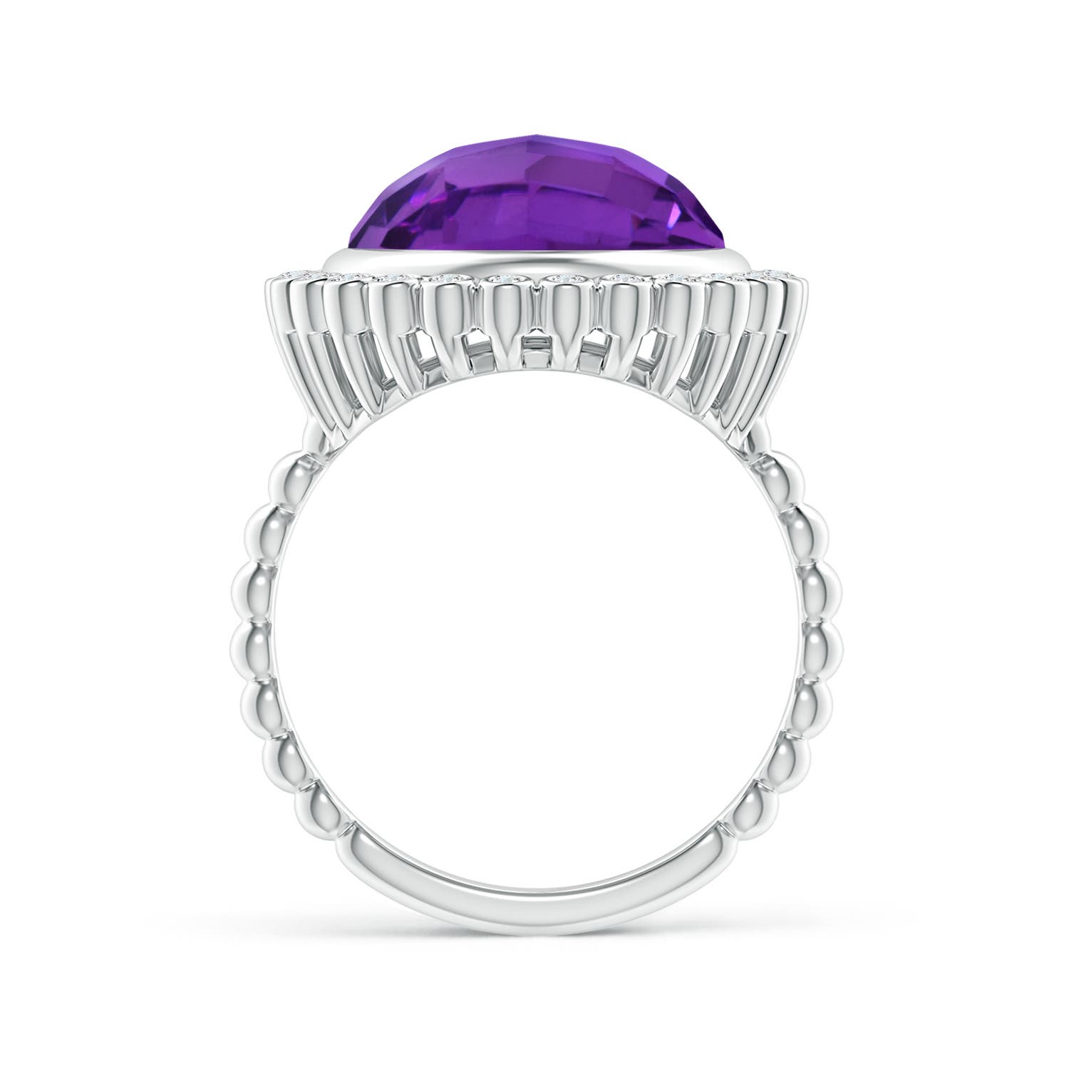 AAA - Amethyst / 5.71 CT / 14 KT White Gold