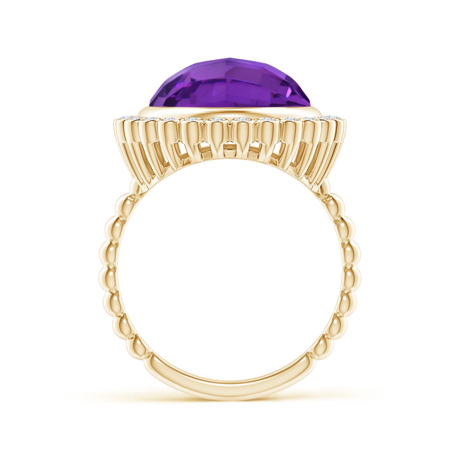 AAA - Amethyst / 5.71 CT / 14 KT Yellow Gold