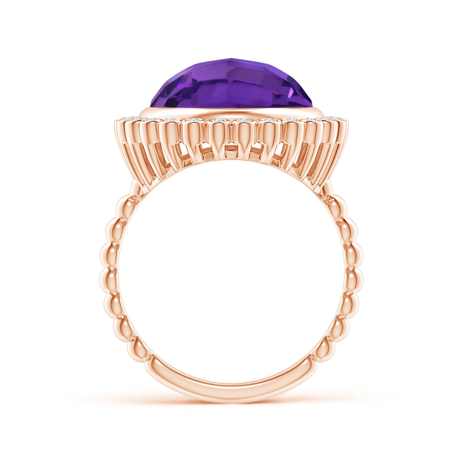 AAAA - Amethyst / 5.71 CT / 14 KT Rose Gold