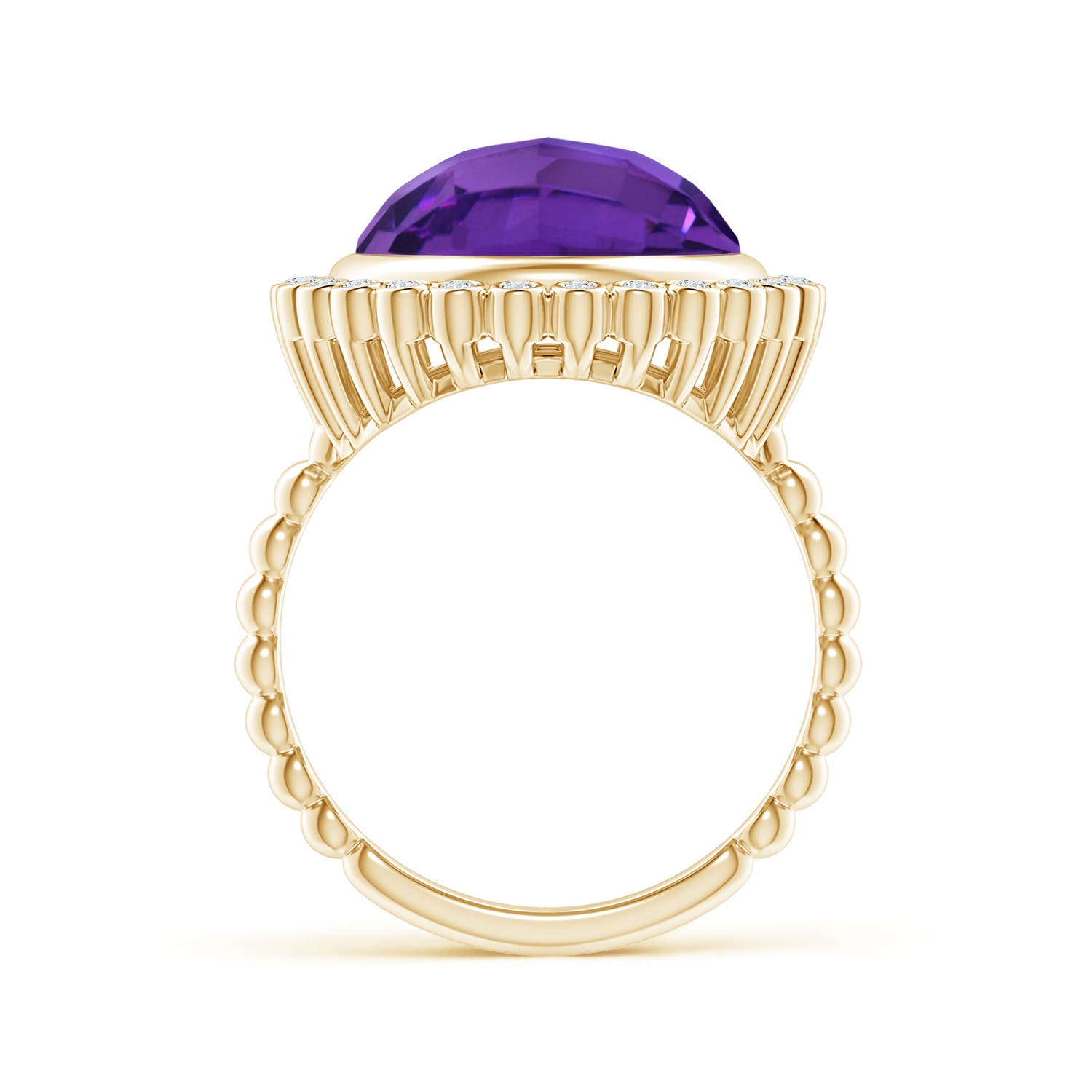 AAAA - Amethyst / 5.71 CT / 14 KT Yellow Gold