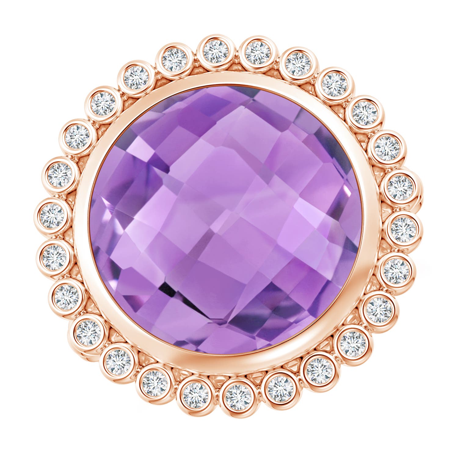 A - Amethyst / 8.16 CT / 14 KT Rose Gold