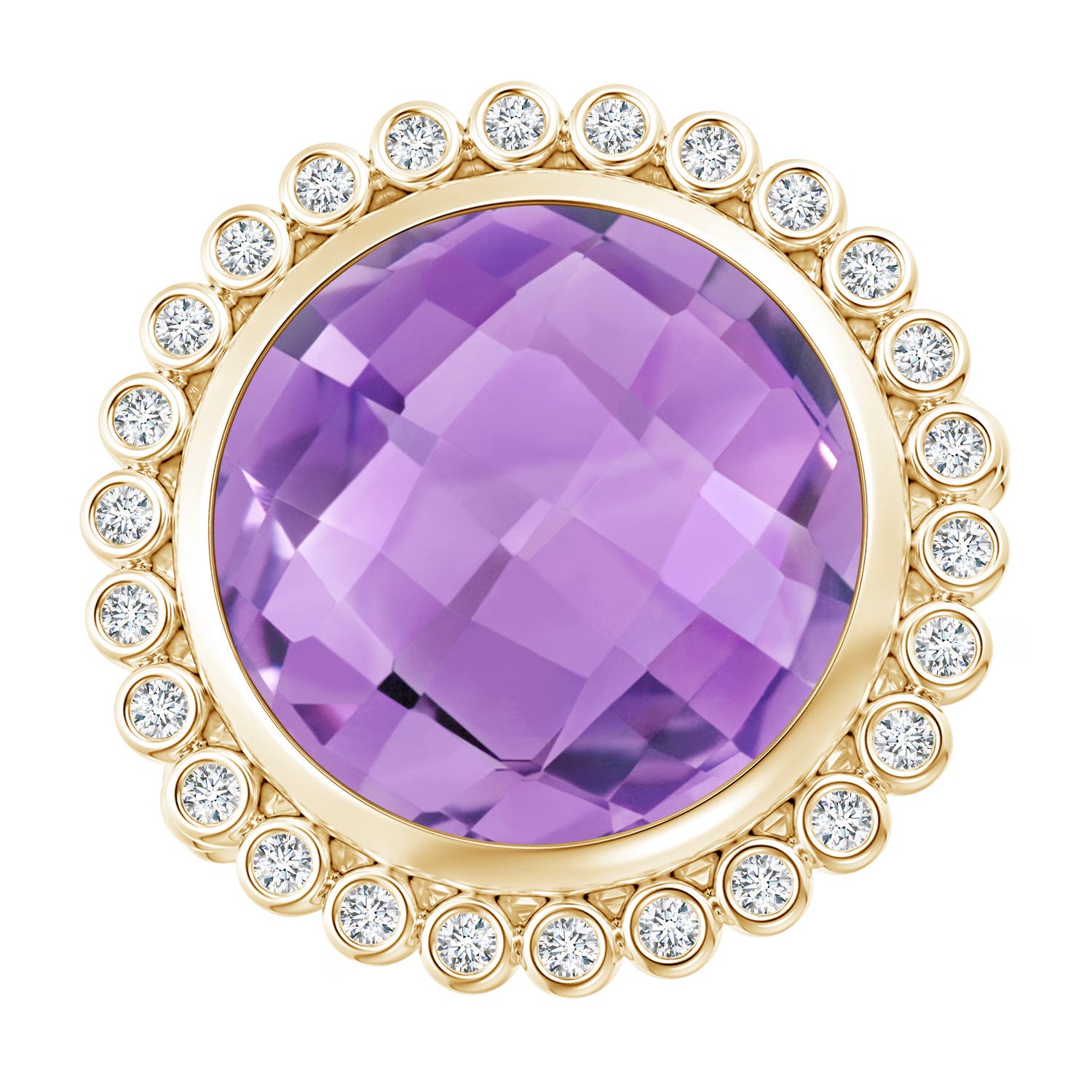 A - Amethyst / 8.16 CT / 14 KT Yellow Gold