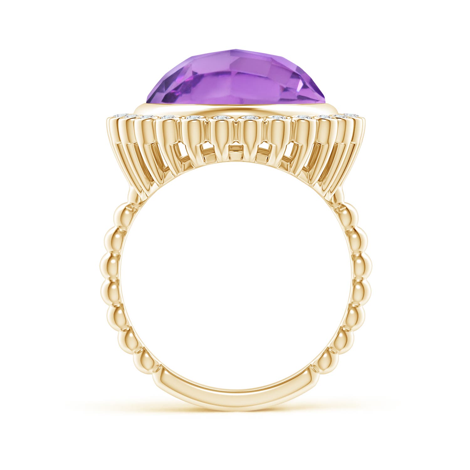 A - Amethyst / 8.16 CT / 14 KT Yellow Gold