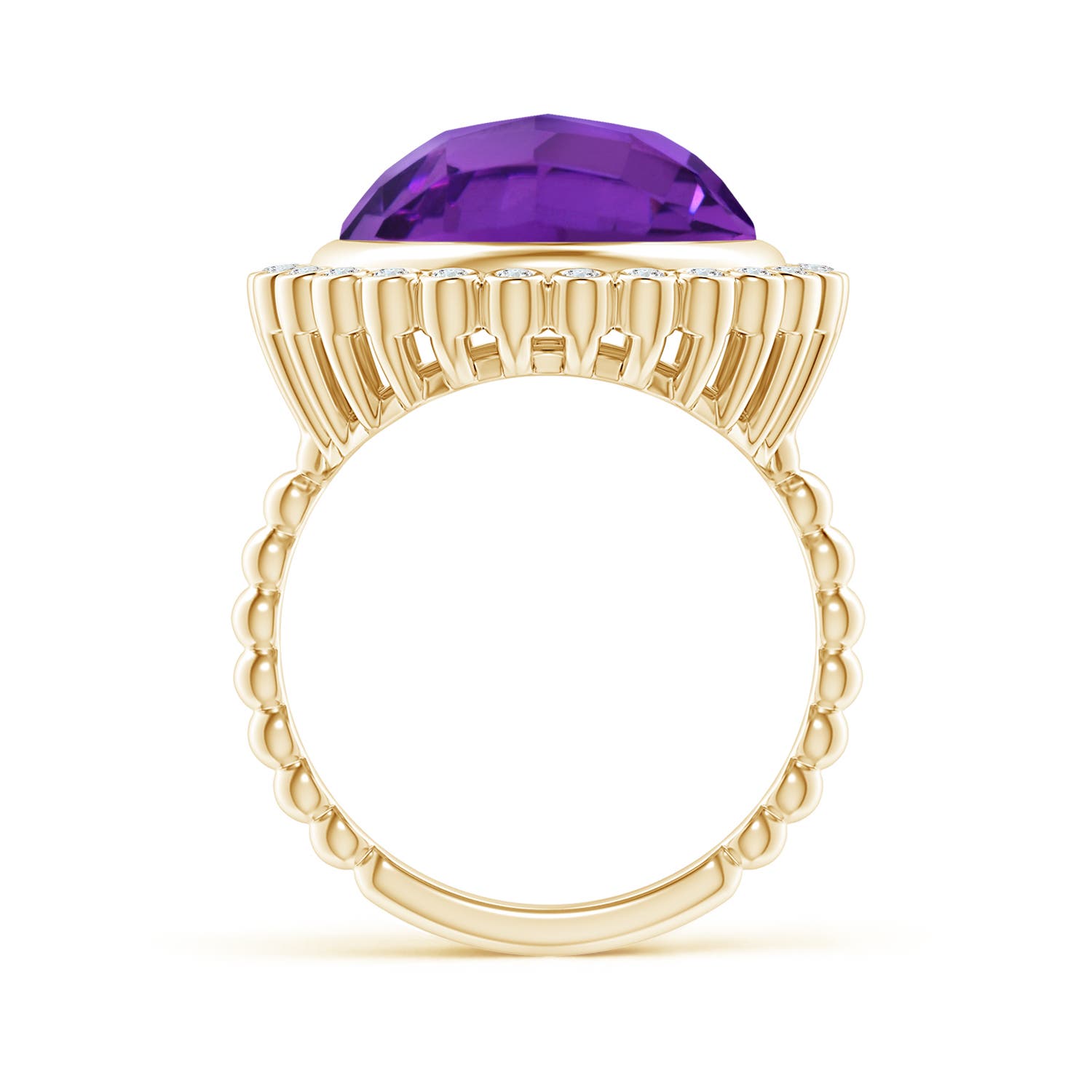 AAA - Amethyst / 8.16 CT / 14 KT Yellow Gold