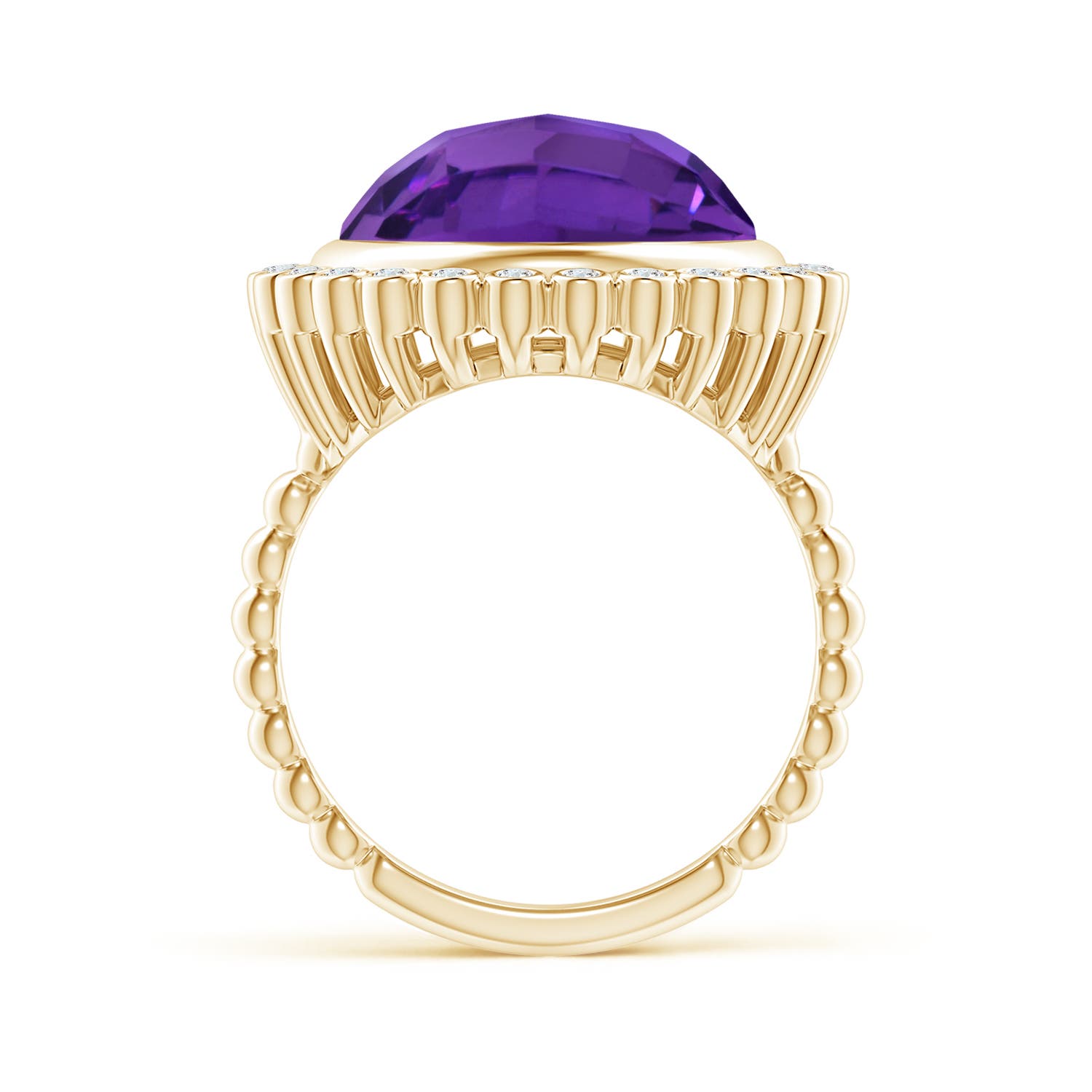 AAAA - Amethyst / 8.16 CT / 14 KT Yellow Gold