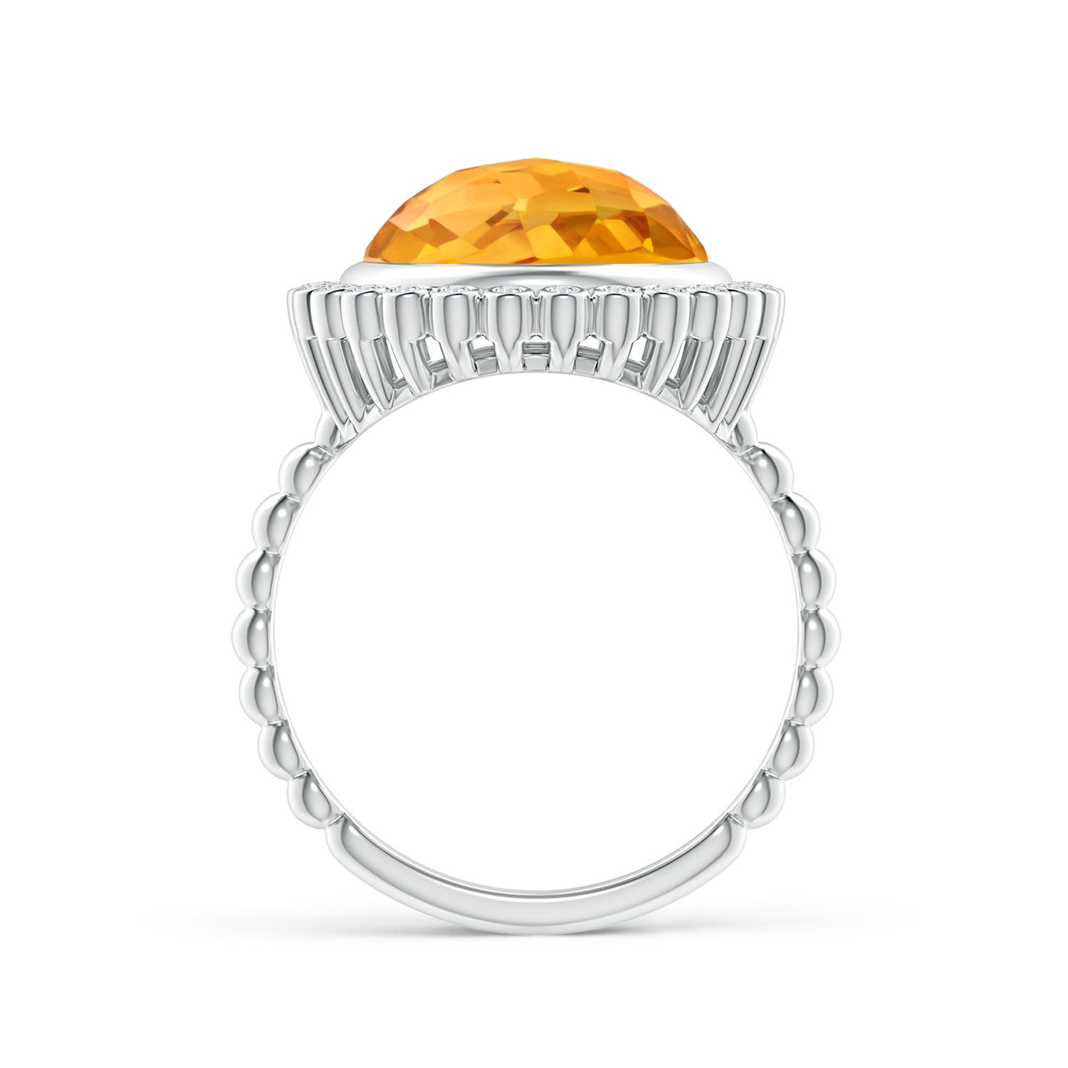 A - Citrine / 5.01 CT / 14 KT White Gold