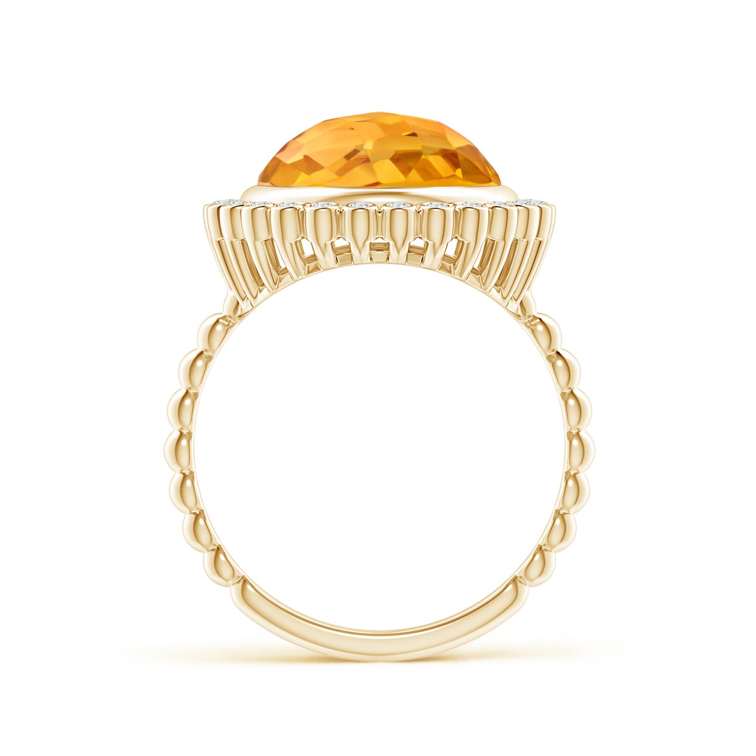 A - Citrine / 5.01 CT / 14 KT Yellow Gold