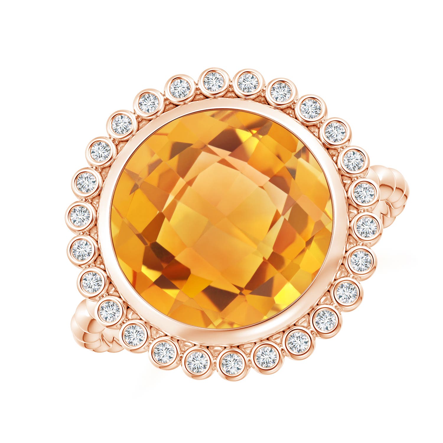 AA - Citrine / 5.01 CT / 14 KT Rose Gold