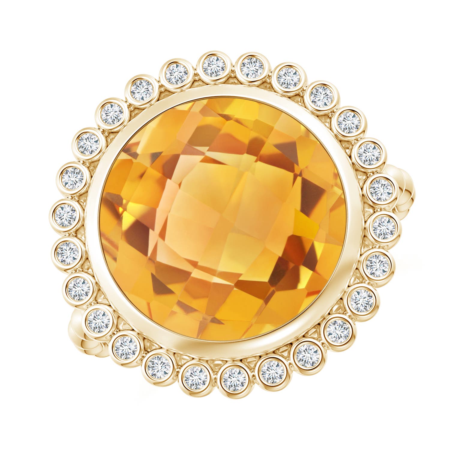 A - Citrine / 5.71 CT / 14 KT Yellow Gold