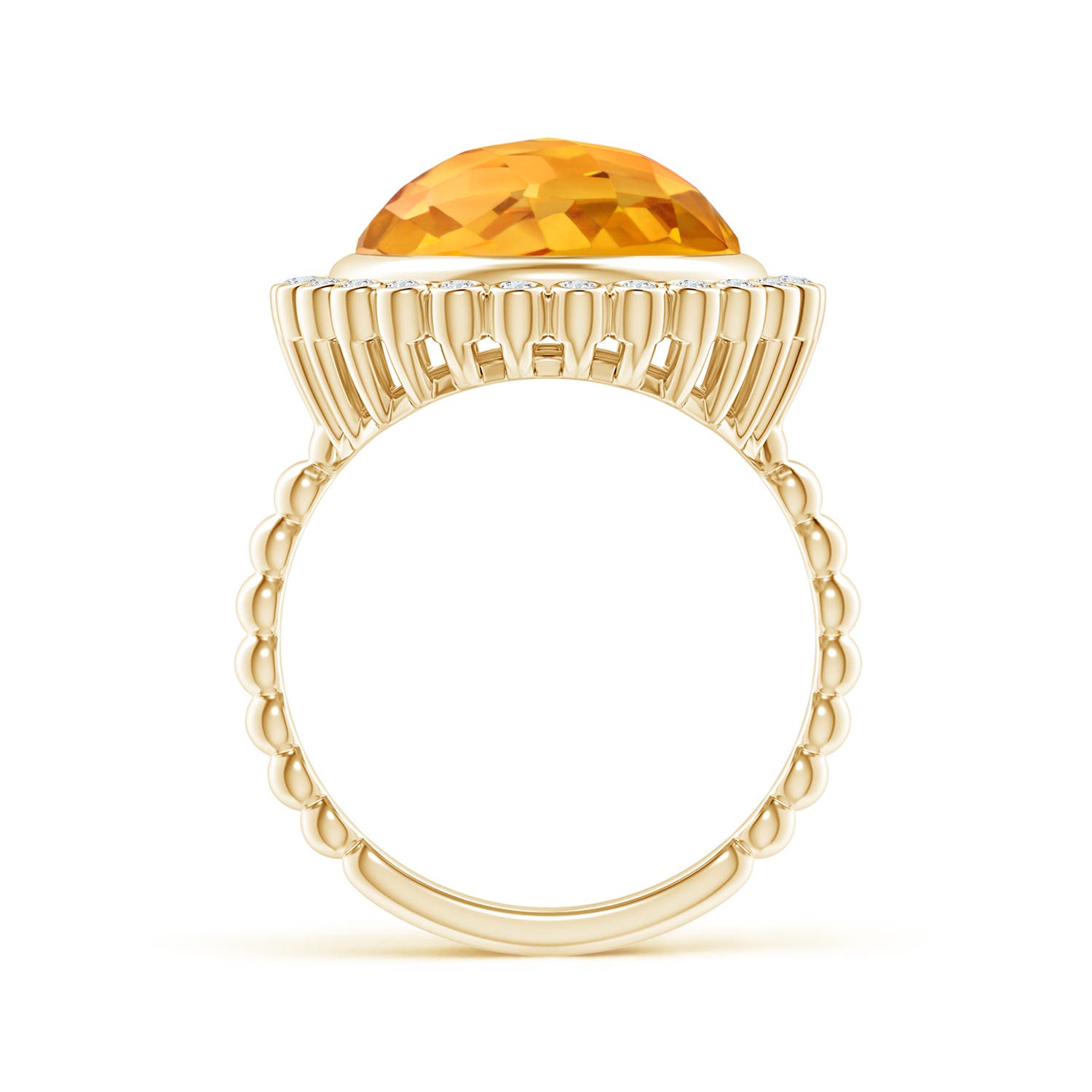 A - Citrine / 5.71 CT / 14 KT Yellow Gold