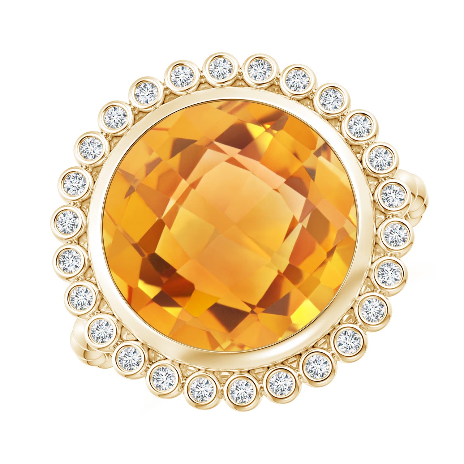 AA - Citrine / 5.71 CT / 14 KT Yellow Gold