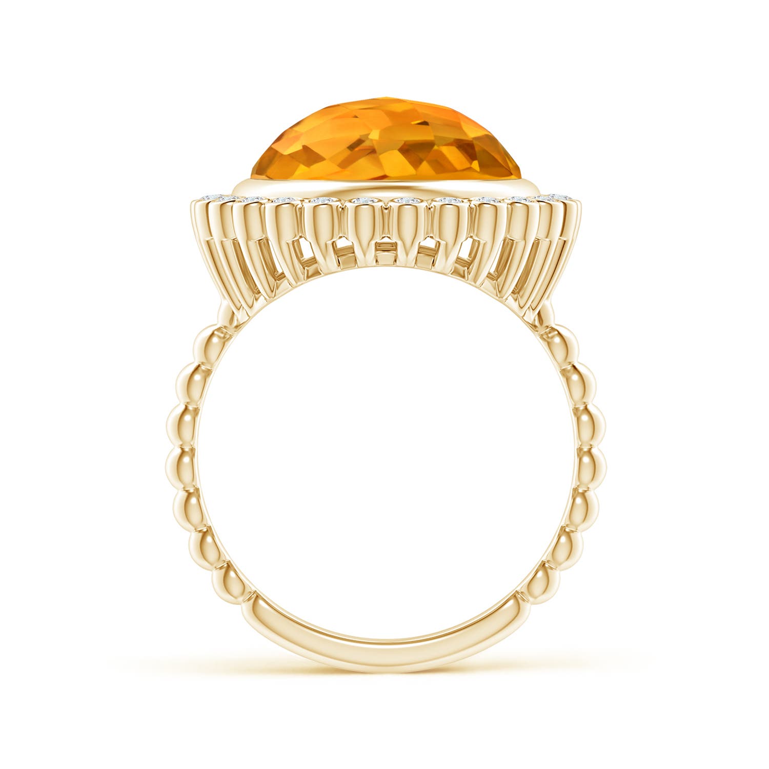 AA - Citrine / 5.71 CT / 14 KT Yellow Gold