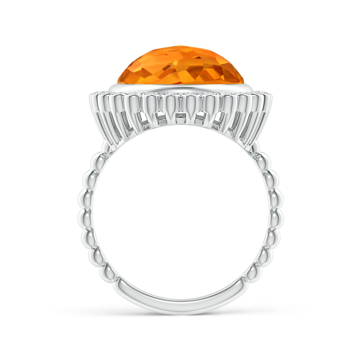 AAA - Citrine / 5.71 CT / 14 KT White Gold