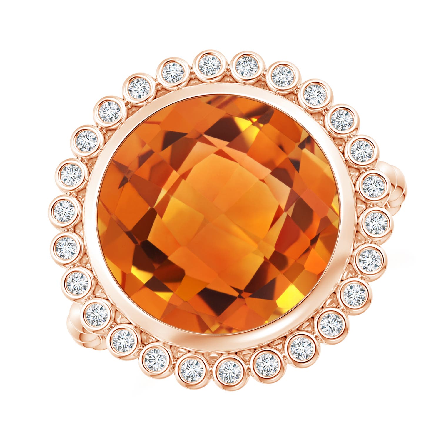 AAAA - Citrine / 5.71 CT / 14 KT Rose Gold