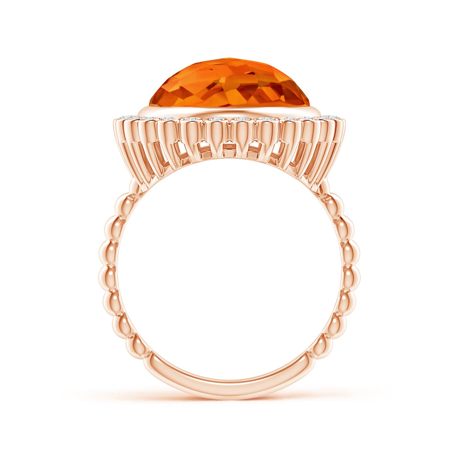 AAAA - Citrine / 5.71 CT / 14 KT Rose Gold