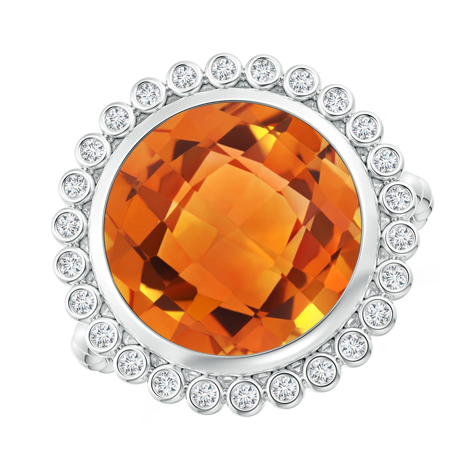 AAAA - Citrine / 5.71 CT / 14 KT White Gold