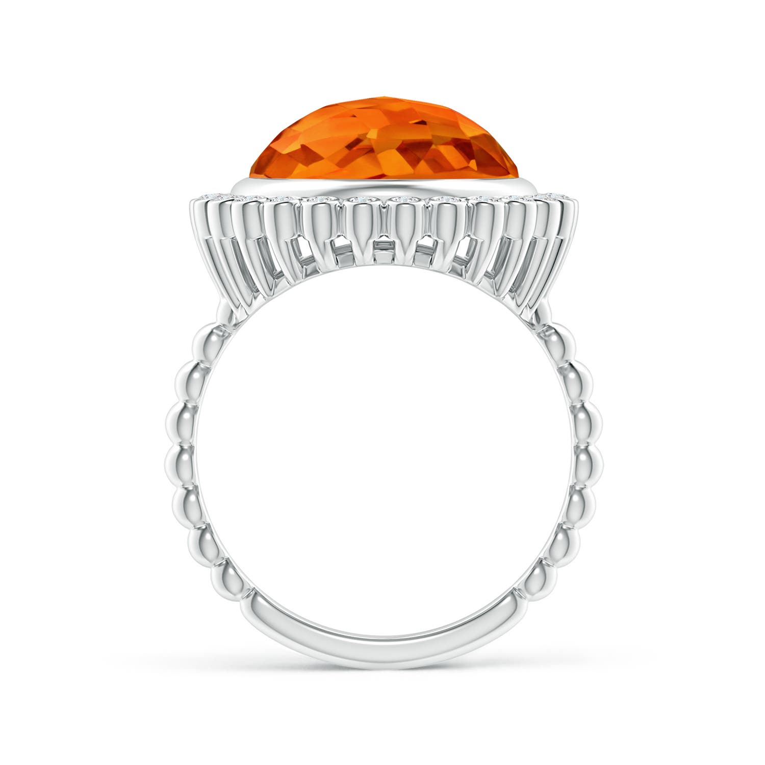 AAAA - Citrine / 5.71 CT / 14 KT White Gold