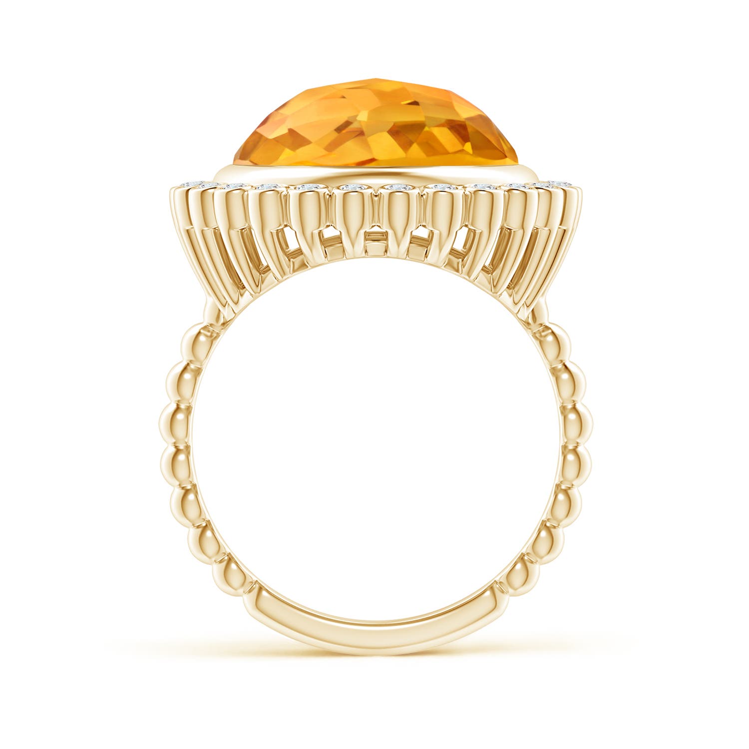 A - Citrine / 8.16 CT / 14 KT Yellow Gold