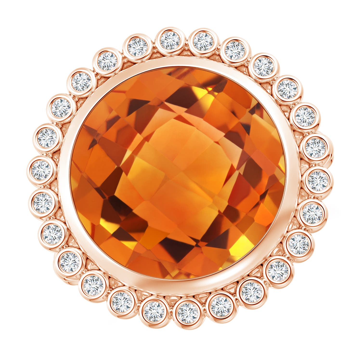 AAAA - Citrine / 8.16 CT / 14 KT Rose Gold