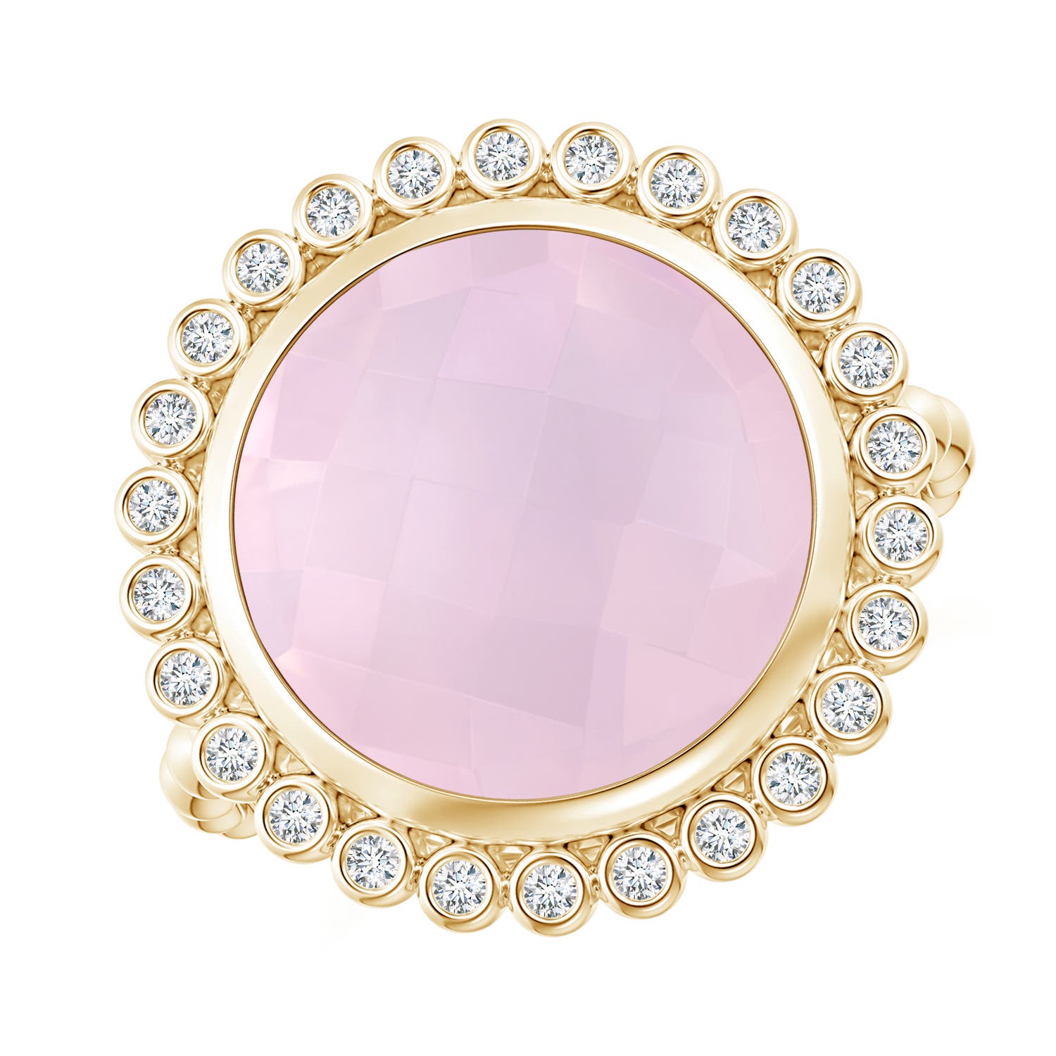 AA - Rose Quartz / 5.31 CT / 14 KT Yellow Gold