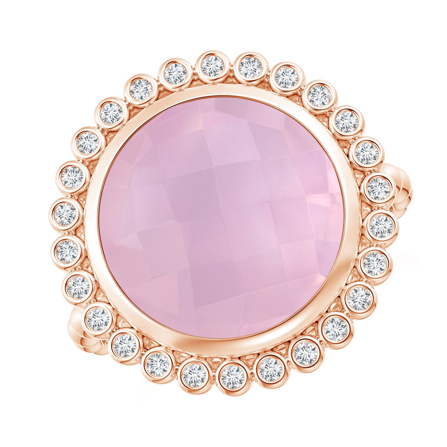 AAAA - Rose Quartz / 5.31 CT / 14 KT Rose Gold