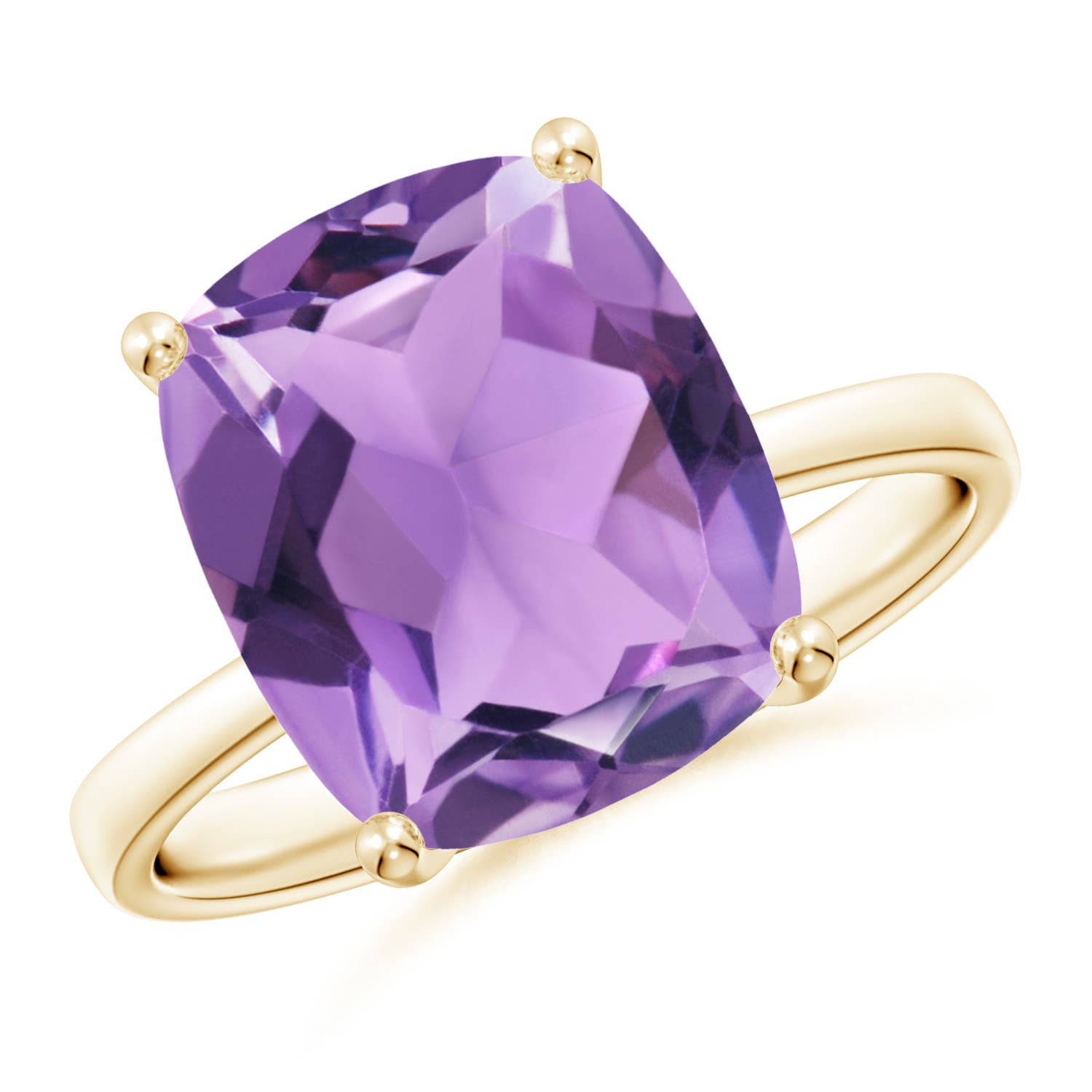 A - Amethyst / 4.6 CT / 14 KT Yellow Gold