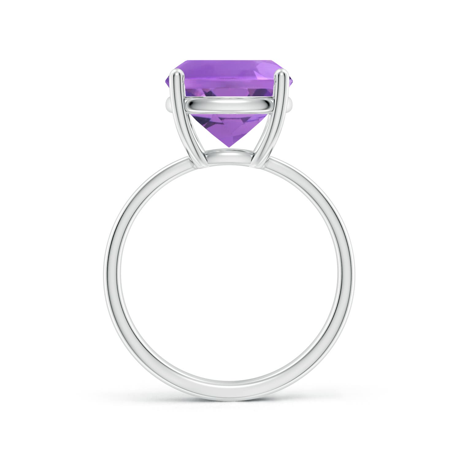 AA - Amethyst / 4.6 CT / 14 KT White Gold