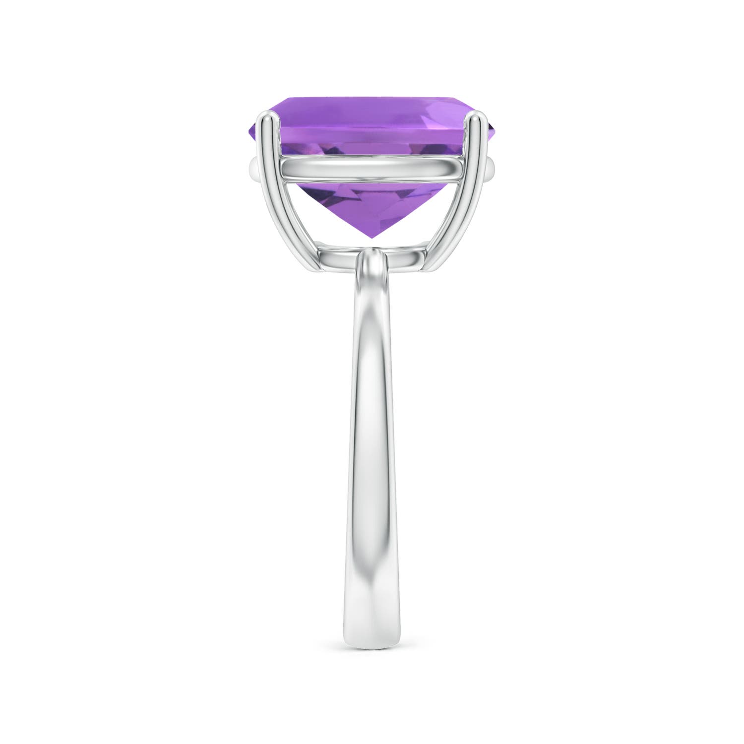 AA - Amethyst / 4.6 CT / 14 KT White Gold