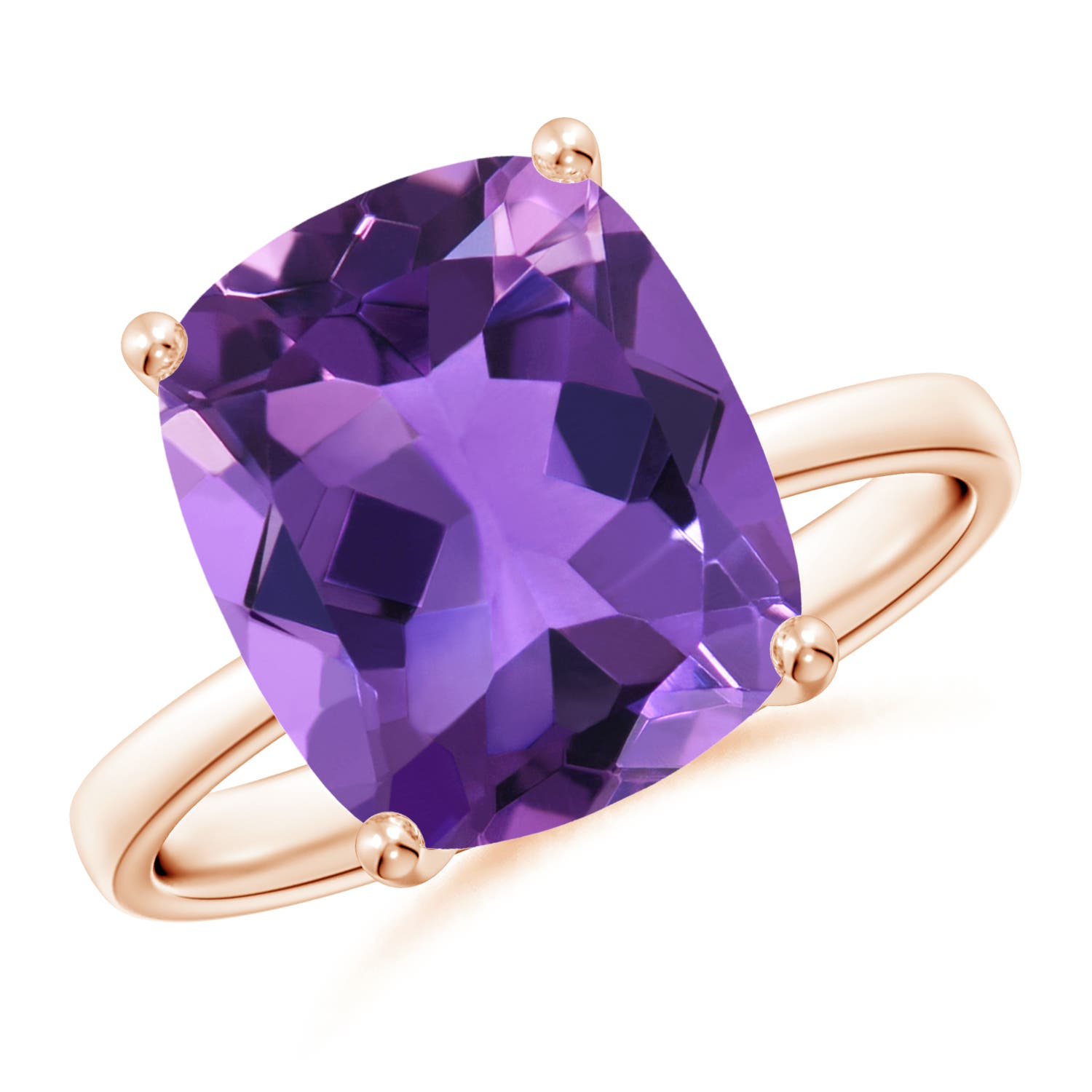 AAA - Amethyst / 4.6 CT / 14 KT Rose Gold
